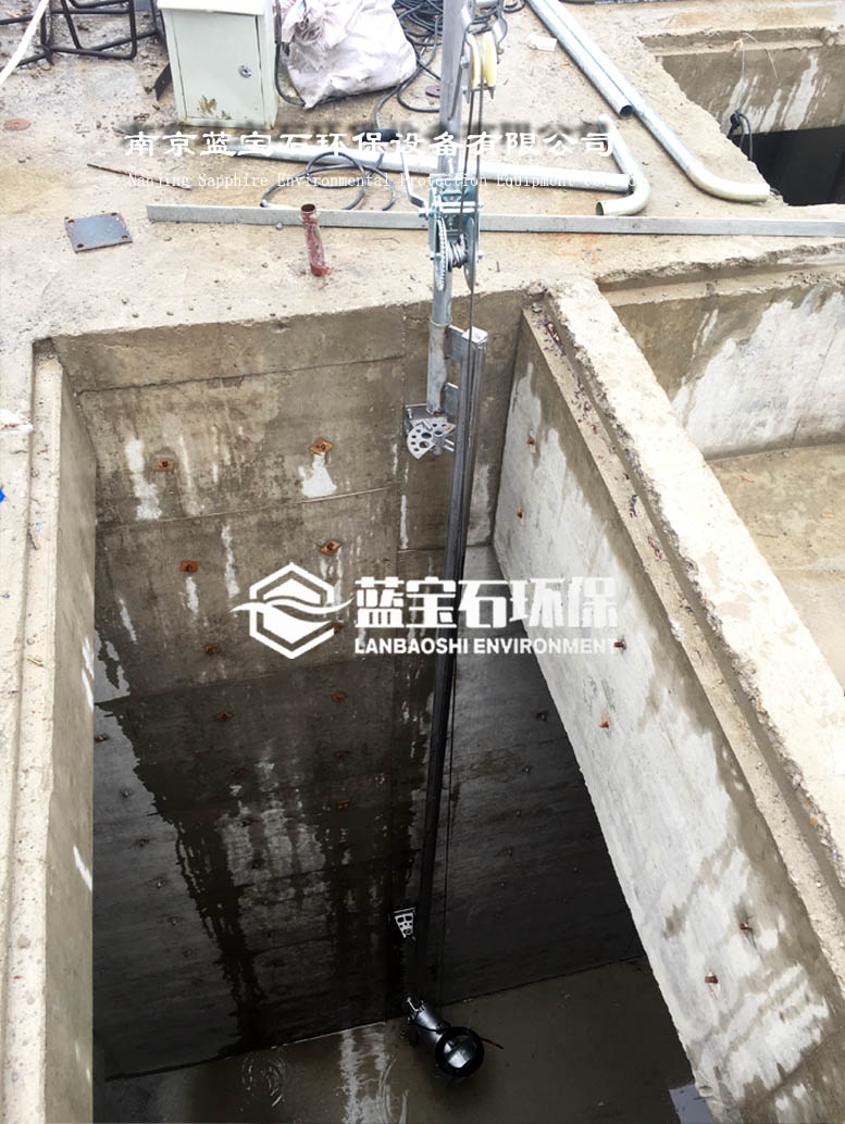 3kw不锈钢SUS304潜水搅拌机QJB320/740-3安装图