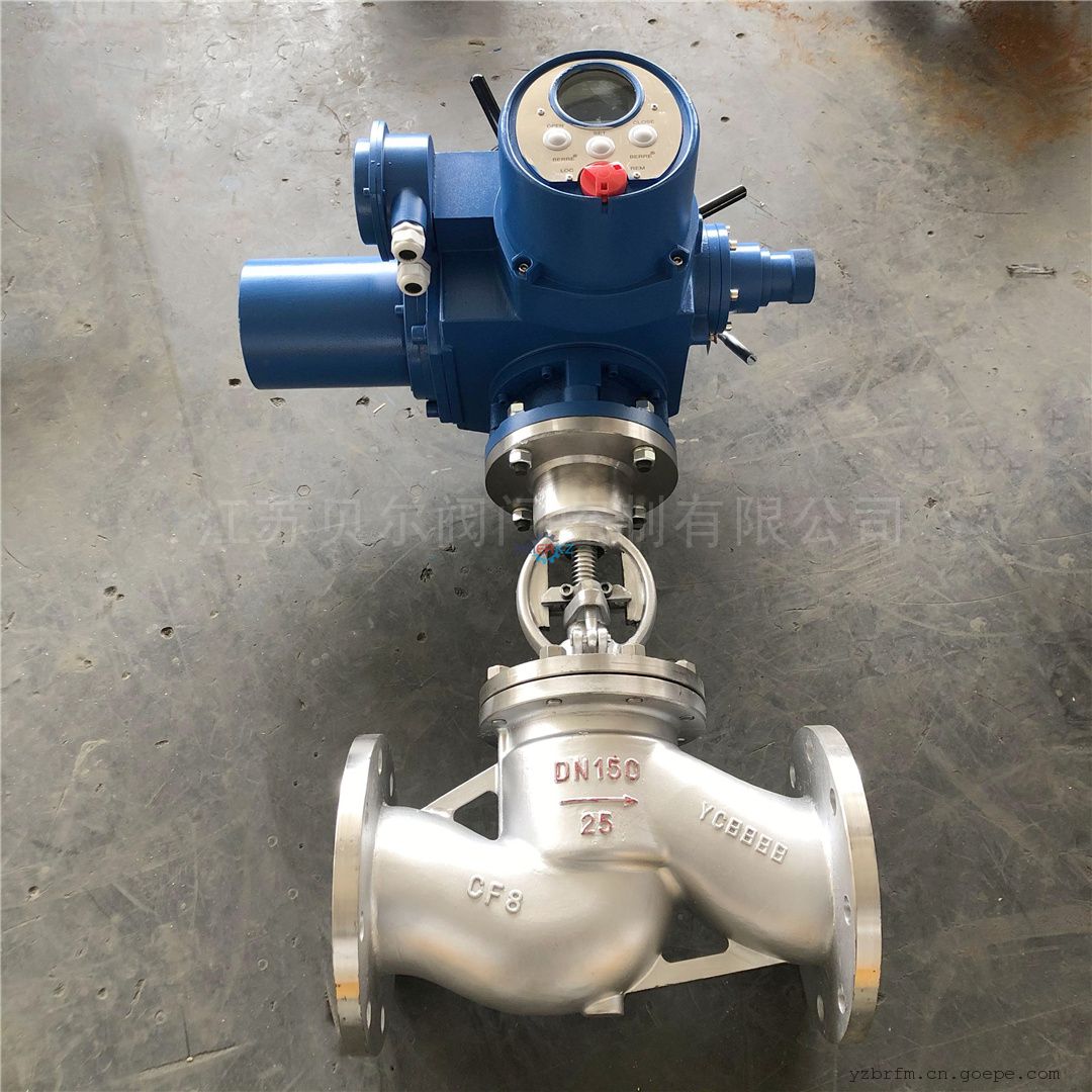 BERREJ941H-25P DN150不锈钢法兰式智能开关型电动截止阀